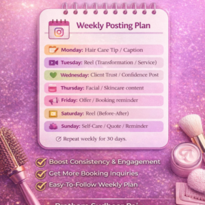 30-Day Instagram Content Calendar for Salons